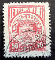 LUXEMBOURG 1929 - 1932 Fiscal ? LETTRE DE VOITURE,  10 C Rose Carmin Obl Luxembourg Gare , TB - Revenue Stamps
