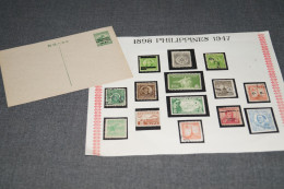 RARE,Philippines,timbres 1898-1947 ,superbe Lot Non Oblitérés Et Oblitérés, Pour Collection - Philippinen