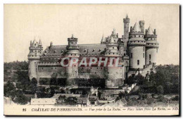 CPA Chateau De Pierrefonds Vue Prise De La Roche - Pierrefonds
