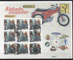 Martin >Mörck. Sweden 2005. Mopeds. Souvenir Sheet. Michel 2496. Cyl I + Control Number. USED. Signed. - Blocks & Sheetlets