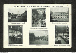 93 - DUGNY -  Quelques Vues De Nos Usines De DUGNY - Multivues -  PUB FILS LEVY-FINGER - Dugny