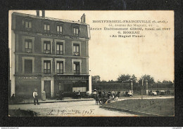 93 - MONTFERMEIL-FRANCEVILLE - Ancien Etablissement GIROU - G. MOREAU  "Au Muguet Fleuri" - 1908 - Montfermeil