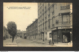 94 - FONTENAY SOUS BOIS - Rue Jules Ferry Et Hôtel Terminus  (Maison A. TOUCHARD) - Fontenay Sous Bois