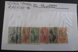 GUINEE TAXES N°1 à 6 Oblit. TB COTE 44 EUROS VOIR SCANS - Used Stamps