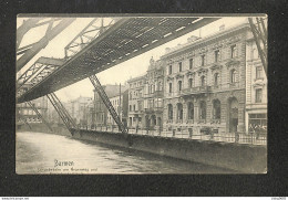 ALLEMAGNE - BARMEN (WUPPERTAL) - Schwebebahn Am Neuenweg Und Reischsbankgebäude - 1908 - (Peu Courante) - Wuppertal