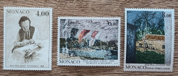 Monaco - YT N°1693 à 1695 - Peintres Célèbres - 1989 - Neuf - Nuevos