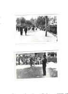 4 Photos  Cérémonie Militaire à Bergerac 24 En 1952  Militaires , Fanfare ,  Photos Bondier à Bergerac - Guerre, Militaire