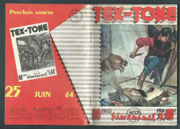 Tex-Tone  N° 171 - Bimensuel  " Bienfait De La Magie    " - D.L.  2è Trimestre 1964 - Tex0501 - Piccoli Formati