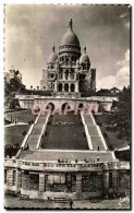 CPA Paris En Flanant Basilique Du Sacre Coeur Et L&#39Escalier Monumental - Sacré Coeur