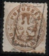 ALTDEUTSCHLAND , PREUSSEN, 1861, MI 18, 3 SGR, PREUSSISCHER ADLER IM OVAL, GESTEMPELT, OBLITERE, - Used