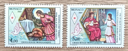 Monaco - YT N°1691, 1692 - Croix Rouge Monégasque - 1989 - Neuf - Unused Stamps