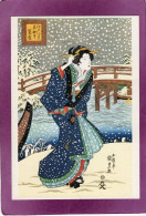 Kunisada Evening Snow Series Eight Scenes Of Edo ULIYOE - Otros & Sin Clasificación