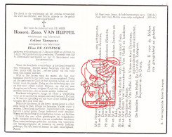 DP Honoré Zeno Van Huffel ° Ouwegem Zingem 1888 † 1963 Tjampens De Coninck Lacompte Alluyn Penninck De Vriese Reynaert - Andachtsbilder