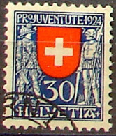 Schweiz Suisse Pro Juventute 1924: Soldaten XIV+XV Jhdt. Zu WI32 Mi 212 Yv 217 Mit Eck-⊙ BERN 1 (Zumstein CHF 20.00) - Usati