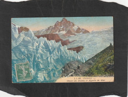 128694          Francia,       Chamonix,   Glacier  Des  Bossons  Et  Aiguille  Du  Midi,   VG   1922 - Chamonix-Mont-Blanc