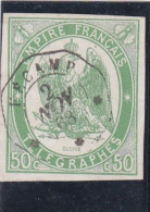 FRANCE - TIMBRE TELEGRAPHE - 1868 - N°2 - 50 C VERT - OBLITERE - Télégraphes Et Téléphones