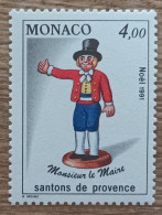 Monaco - YT N°1796 - Noël / Santons De Provence / Monsieur Le Maire - 1991 - Neuf - Unused Stamps