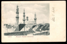 Cairo  Mosquée Elazhar Minarets Carlo Mieli - Le Caire