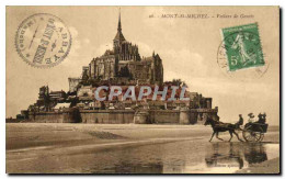 CPA Mont St Michel Voiture De Genets - Le Mont Saint Michel