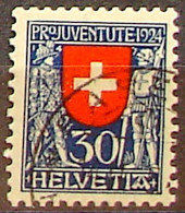Schweiz Suisse Pro Juventute 1924: Soldaten XIV+XV Jhdt. Zu WI32 Mi 212 Yv 217 Voll⊙ BASEL 12.II.25 (Zumstein CHF 20.00) - Gebruikt