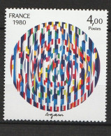 N° 2113 Création PhilatéliqueYaacov Agam: BeauTimbre Neuf Impeccble, Sans Charnière - Unused Stamps