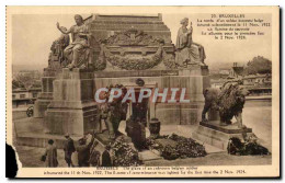CPA Bruxelles La Tombs D&#39un Soldat Inconnu Belge Militaria Lions - Monumenti, Edifici