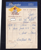 Petite Facture Illustrée 1957 - Poupées " BELLA " à PERPIGNAN - 1950 - ...