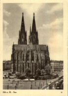 5000  KÖLN, KÖLNER DOM, Blick Von Osten, 50er Jahre, Mit Bahnhof, Neubepflanzung, Dombauhütte... - Koeln