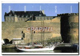 CPM Le Chateau De Brest Dominant Le Port Militaire Bateau - Brest