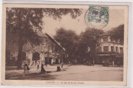 CPA-  SAIGON-BAS DE LA RUE CATINATMAGASINS-VOITURES-ANIMEE-TIMBRE - Madagaskar