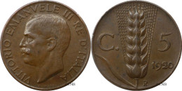 Italie - Royaume - Victor-Emmanuel III - 5 Centesimi 1920 R - TTB+/AU50 - Mon6365 - 1900-1946 : Vittorio Emanuele III & Umberto II