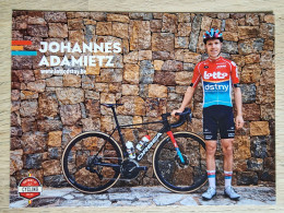 Card Johannes Adamietz - Team Lotto Dstny - 2024 - Belgium - Cycling - Cyclisme - Ciclismo - Wielrennen - Radsport