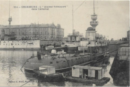 CHERBOURG L' Amiral Tréhouart Dans L' Arsenal - Cherbourg