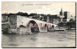 CPA Avignon Le Pont St Benezet - Avignon (Palais & Pont)