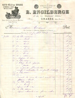 FACTURE.06.GRASSE.AUTO-VÉLO DE GRASSE.MACHINES A COUDRE.E.ENGILBERGE 15 & 17 BOULEVARD THIERS. - Autres & Non Classés