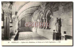 CPA Vezelay Eglise De La Madeleine Le Cloitre Et La Salle Capitulaire  - Vezelay