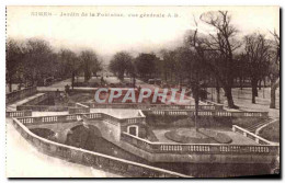 CPA Nimes Jardin De La Fontaine Vue Generale - Nîmes