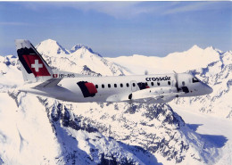 SAAB 340 Cityliner - Crossair - +/- 180 X 130 Mm. - Photo Presse Originale - Luftfahrt