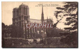 CPA Paris Vue De Notre Dame Prise De L Eglise Saint Julien Le Pauvre  - Notre Dame De Paris