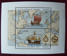 Islande Yv. BF13 Neuf ** (MNH) - 1992 - Bateaux - Voiliers - Barche