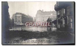 CPA Paris La Grande Crue De La Seine Barrage Etabli Rue De L Arcade Contre L Inondation De La Rue Sa - Inondations De 1910