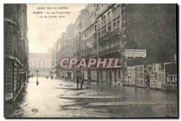 CPA Crue De La Seine Paris Le Rue Traversiere - Überschwemmung 1910