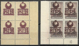 Turkey; 1953 Official Stamp 10 K. ERROR "Abklatsch Overprint" - Sellos De Servicio