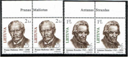 Lithuania 2013 . Famous Persons  2v. X 2 . Michel # 1127-28 - Lituanie