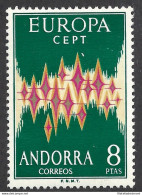 1972 ANDORRA SPAGNOLA,  N° 64A   MLH/* - Sonstige & Ohne Zuordnung