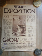 Affiche  - 27 - Gisors - - VIIe  Exposition- Societe Des Amis Des Arts De Gisors Du 17 Au 29 Mai 1936 - Affiches