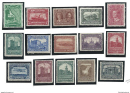 1928-29 TERRANOVA - NEWFOUNDLAND - SG 164/178  15 Valori  MH* - Andere & Zonder Classificatie