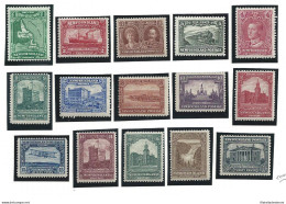 1928-29 TERRANOVA - NEWFOUNDLAND - SG 164/178  15 Valori  MH* - Otros & Sin Clasificación