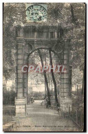 CPA Paris Porte Antique Du Pare Monceau - Parques, Jardines