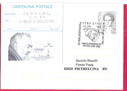 REPIQUAGE - PADRE PIO - ANNULLO SPECIALE " ROMA APPIO* 2.5.1999*/BEATIFICAZIONE PADRE PIO - DIPACCIO STRAORDINARIO" - Stamped Stationery